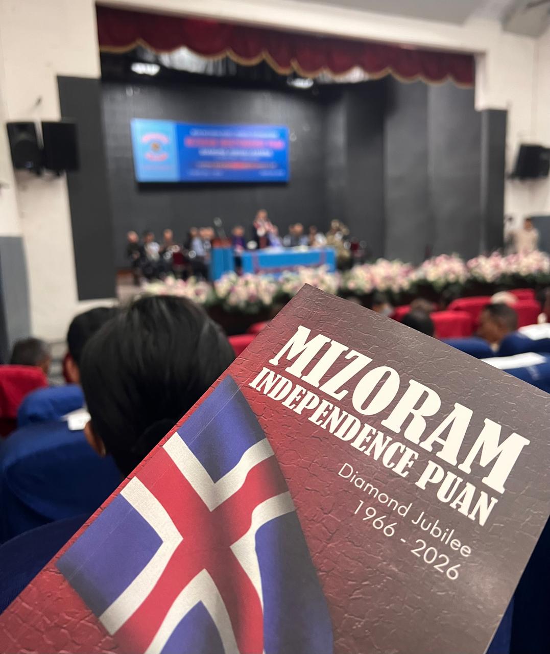 Mizoram Independence Puan Diamond Jubilee 1966- 2026 (212 Pages)
