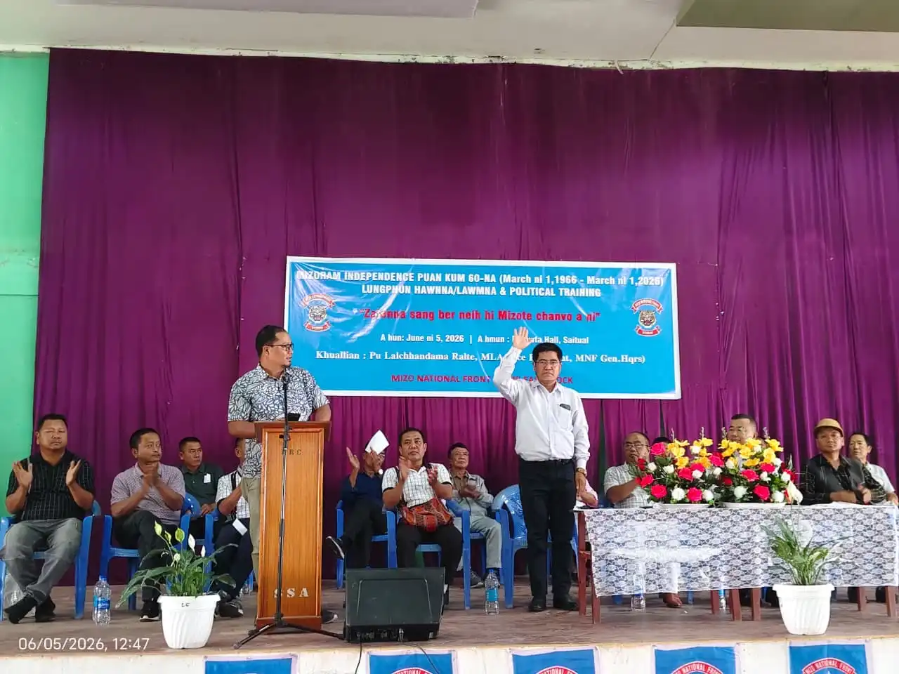 Mi thenkhatin Hnam movement kha sawi nep an tum thin- Lalchhandama Ralte, MNF Vice President