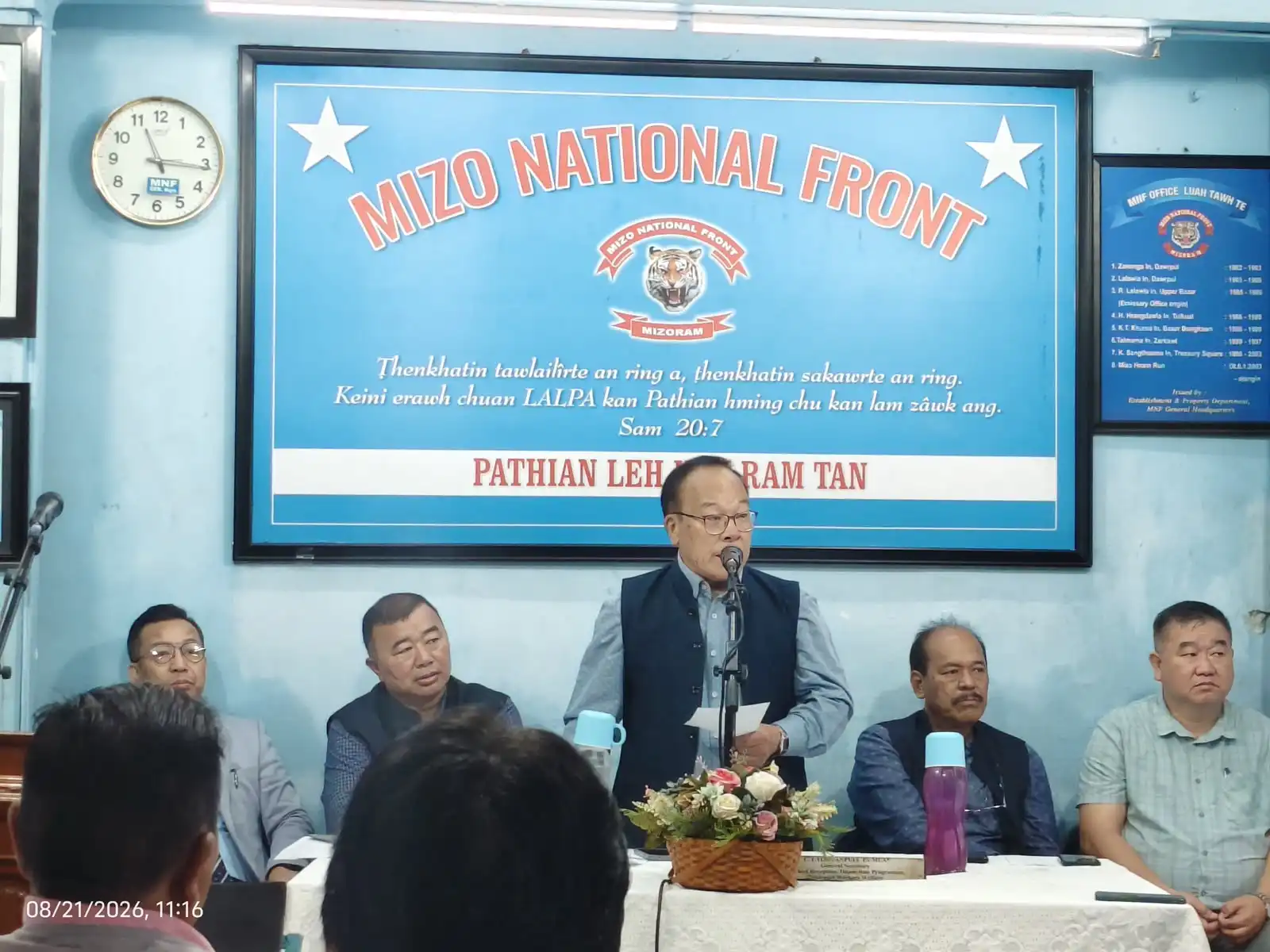 CM PU DUHOMA'N MIZO HNAM PAWI NASA TAKIN A SAWI, NGAIHDAM DIL NGEI RAWH SE : DR VANLALṬANPUIA