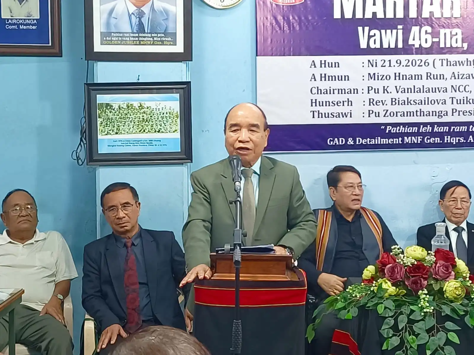 MNF in Martyr Day vawi 46 na Mizoram hmun hrang hrangah a hmang